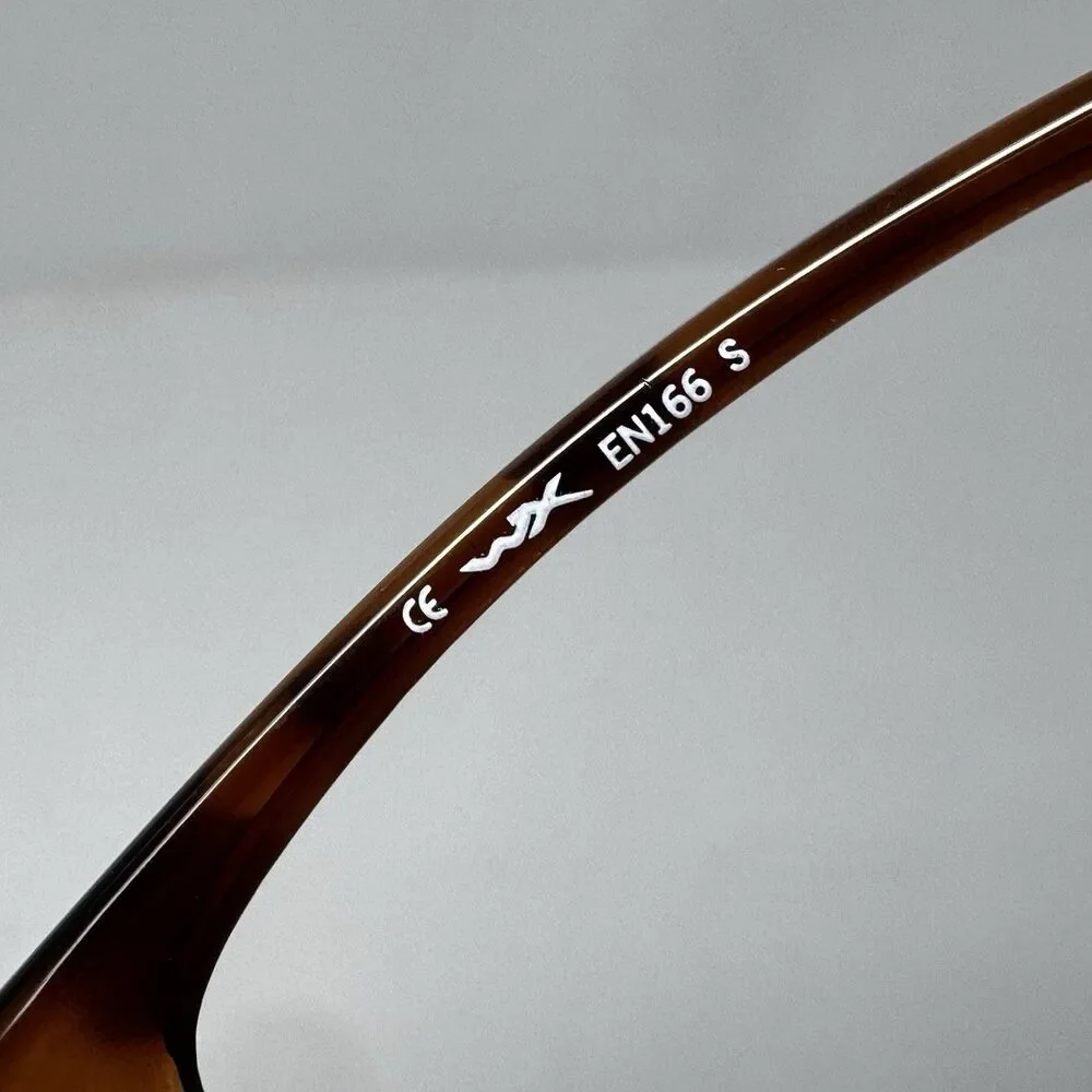 Wiley X Z87-2+ P-17 Brown Sunglass Frames 61-18-120 Wrap Safety Glasses